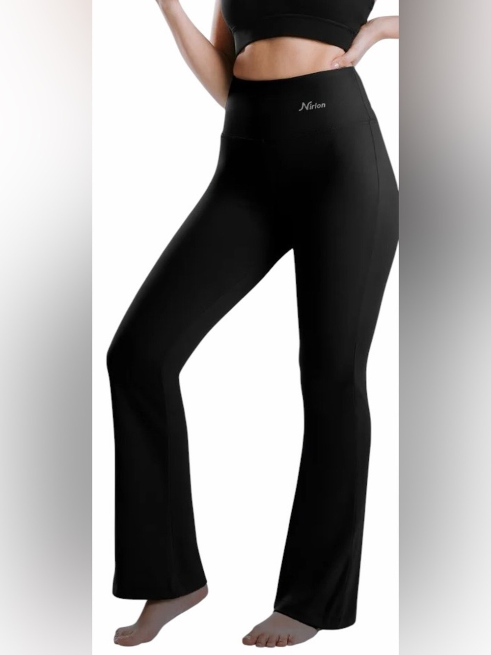 NIRLON/High Waist Bootcut Leggings/Women/SIZE: 3XL